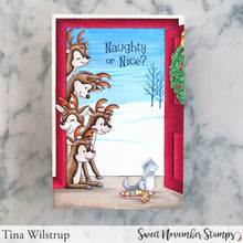 Load image into Gallery viewer, Digital Stamp - No Peeking: Reindeer
