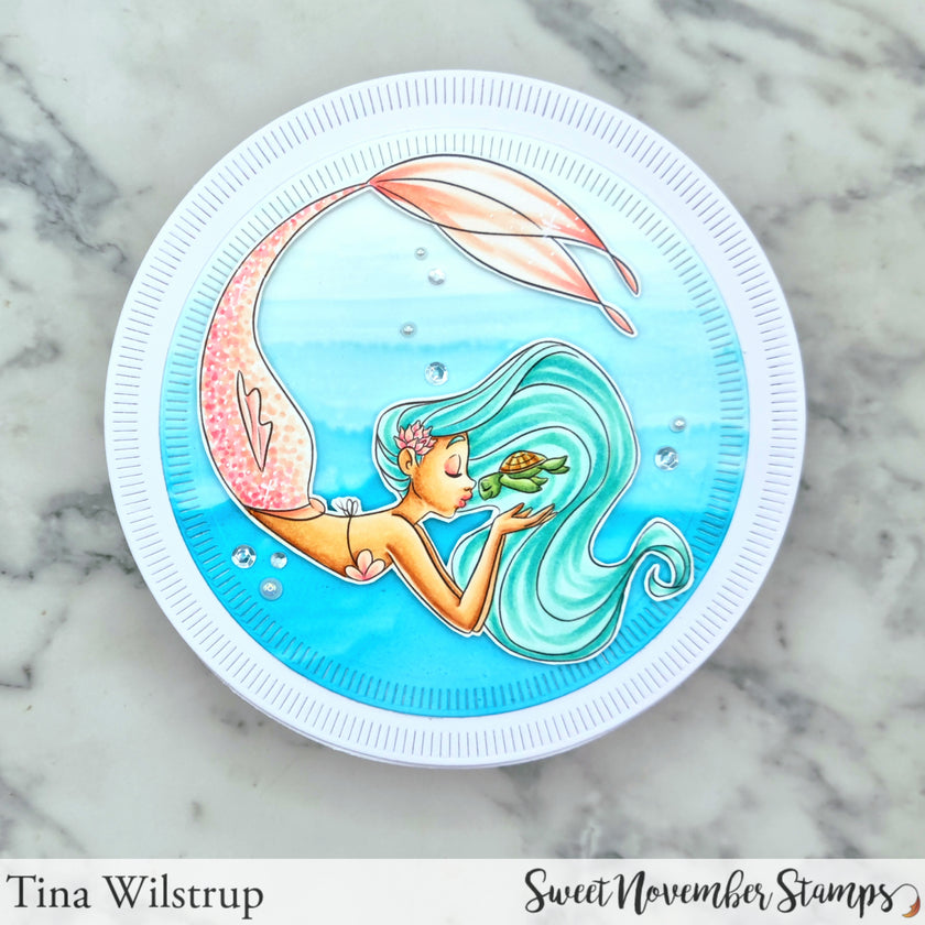 Digital Stamp - Love to Sea You: Turtle Kisses