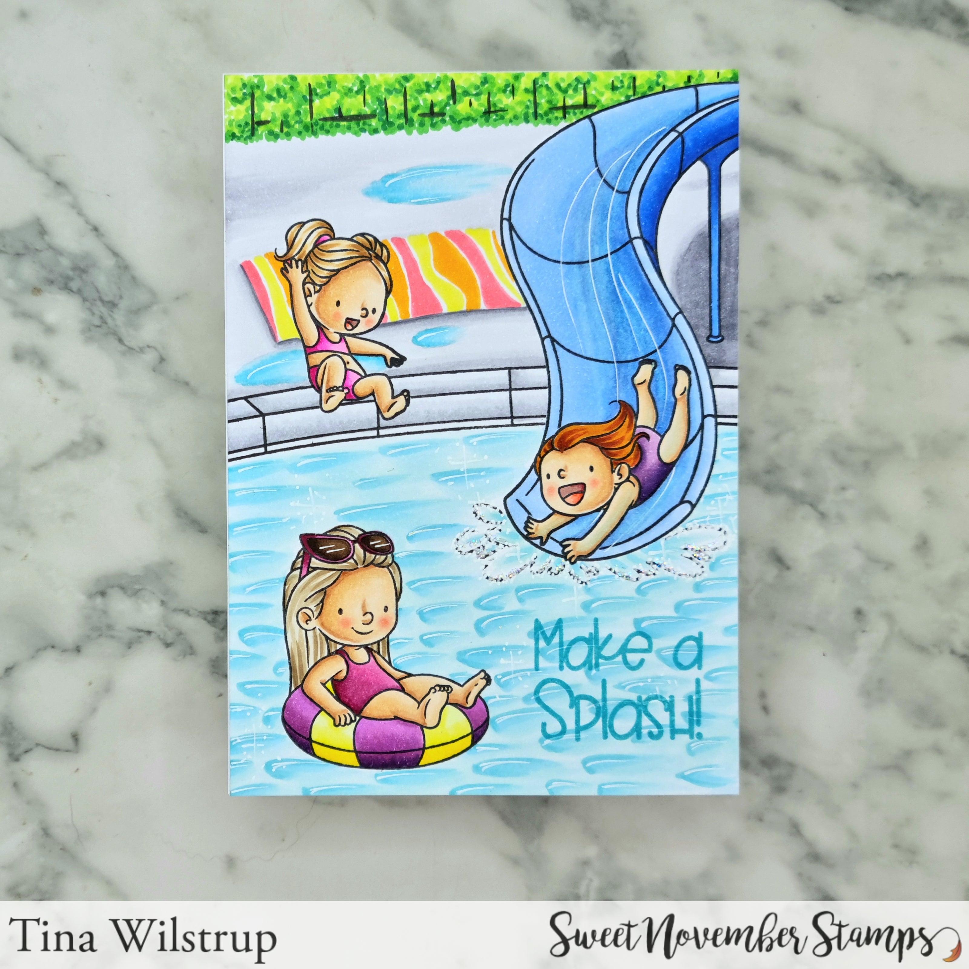 Clear Stamp Set - Water Park Party