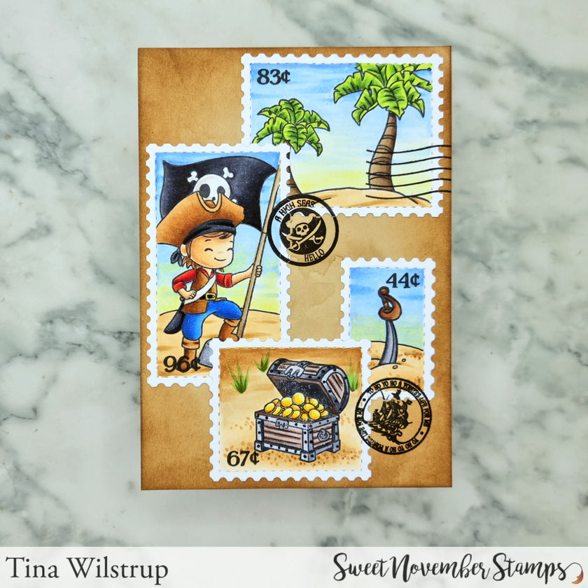 Clear Stamp Set - Background Builder: Yo Ho Ho