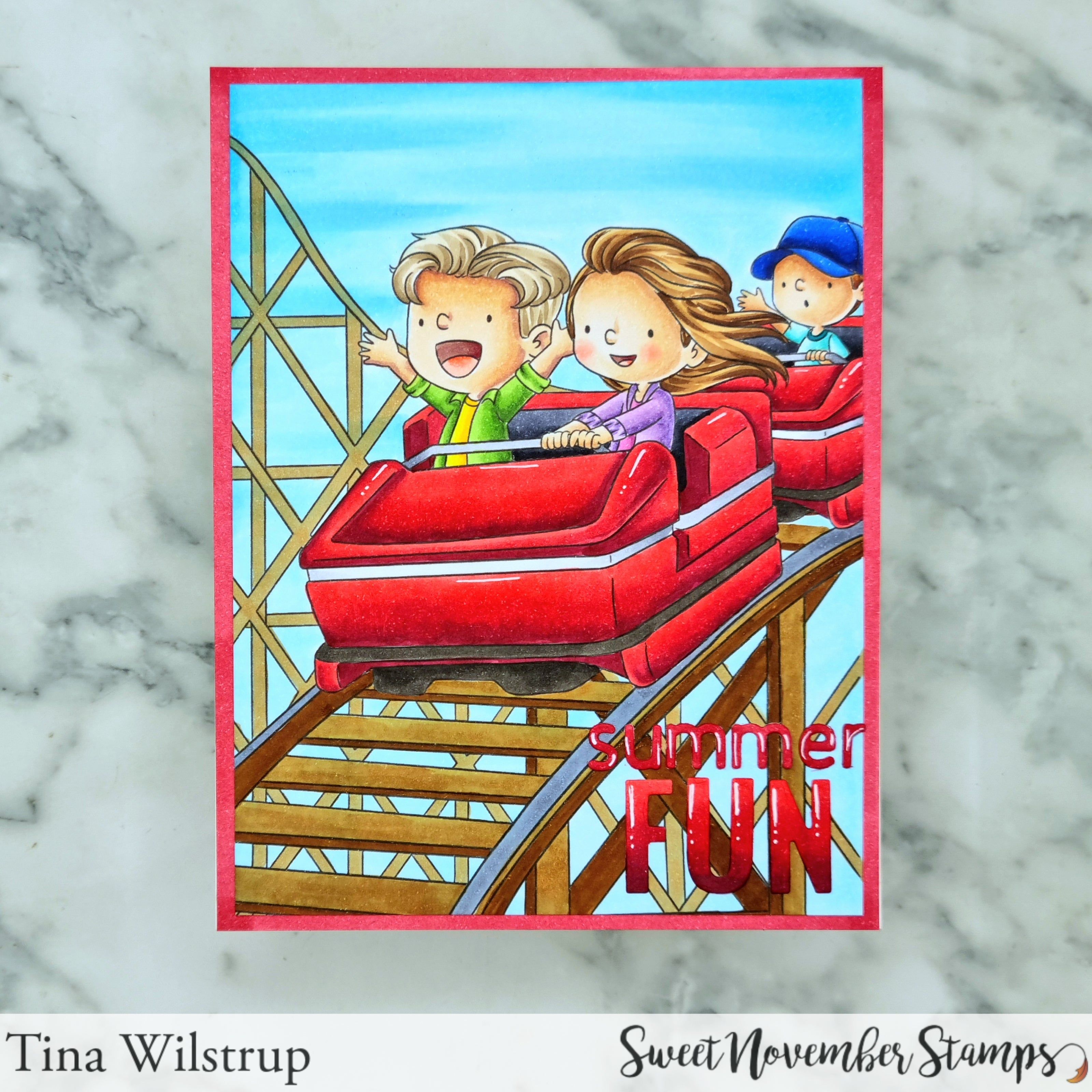 Digital Stamp - Fair Fun: Roller Coaster