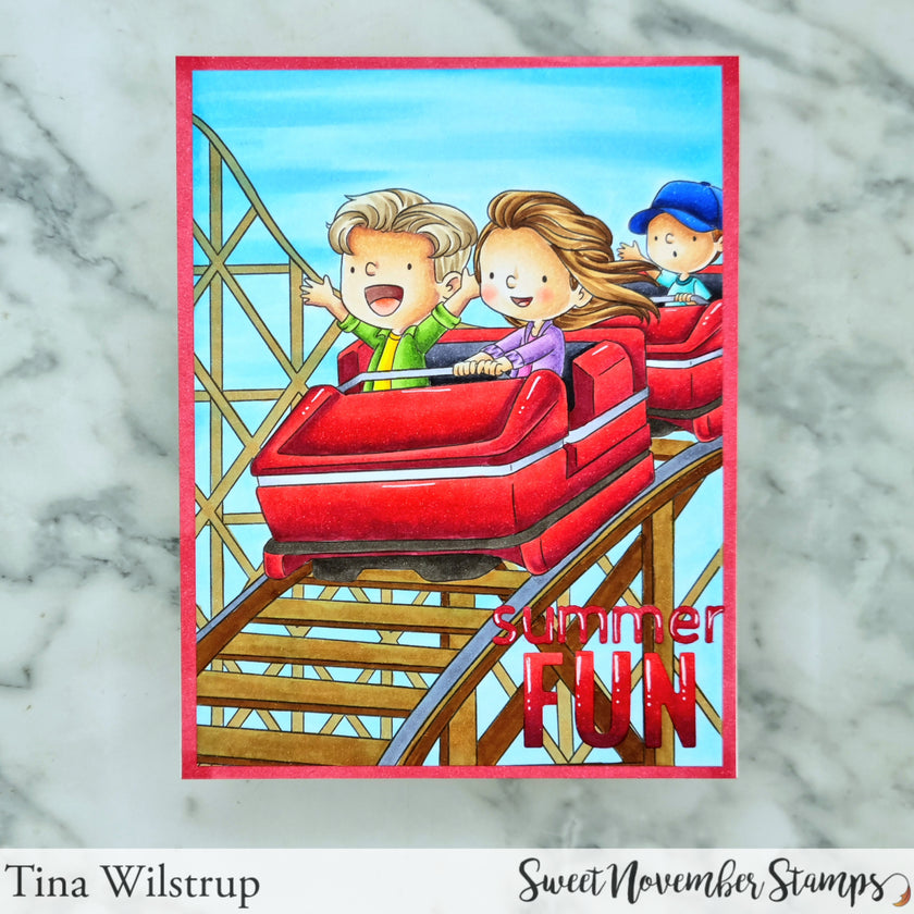 Digital Stamp - Fair Fun: Roller Coaster