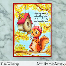 Load image into Gallery viewer, Digital Stamp - Cozy Fall Critter: Suzy Squirrel
