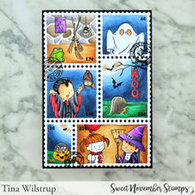 Load image into Gallery viewer, Clear Stamp Set - Front Porch Halloween Decor
