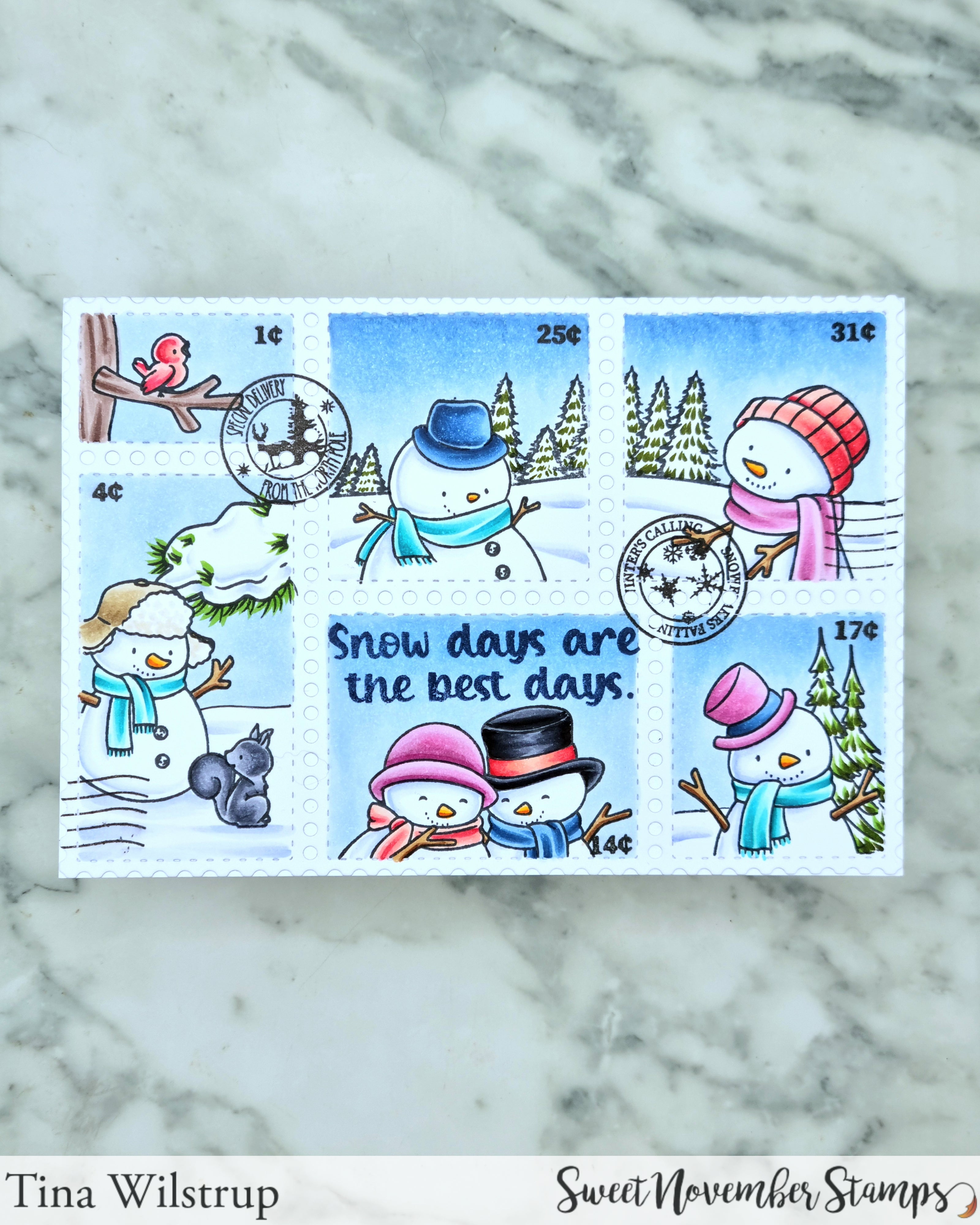 Clear Stamp Set - Postage Pals: Snowmen