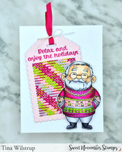 Load image into Gallery viewer, Clear Stamp Set - Off Duty Santa and Reindeer
