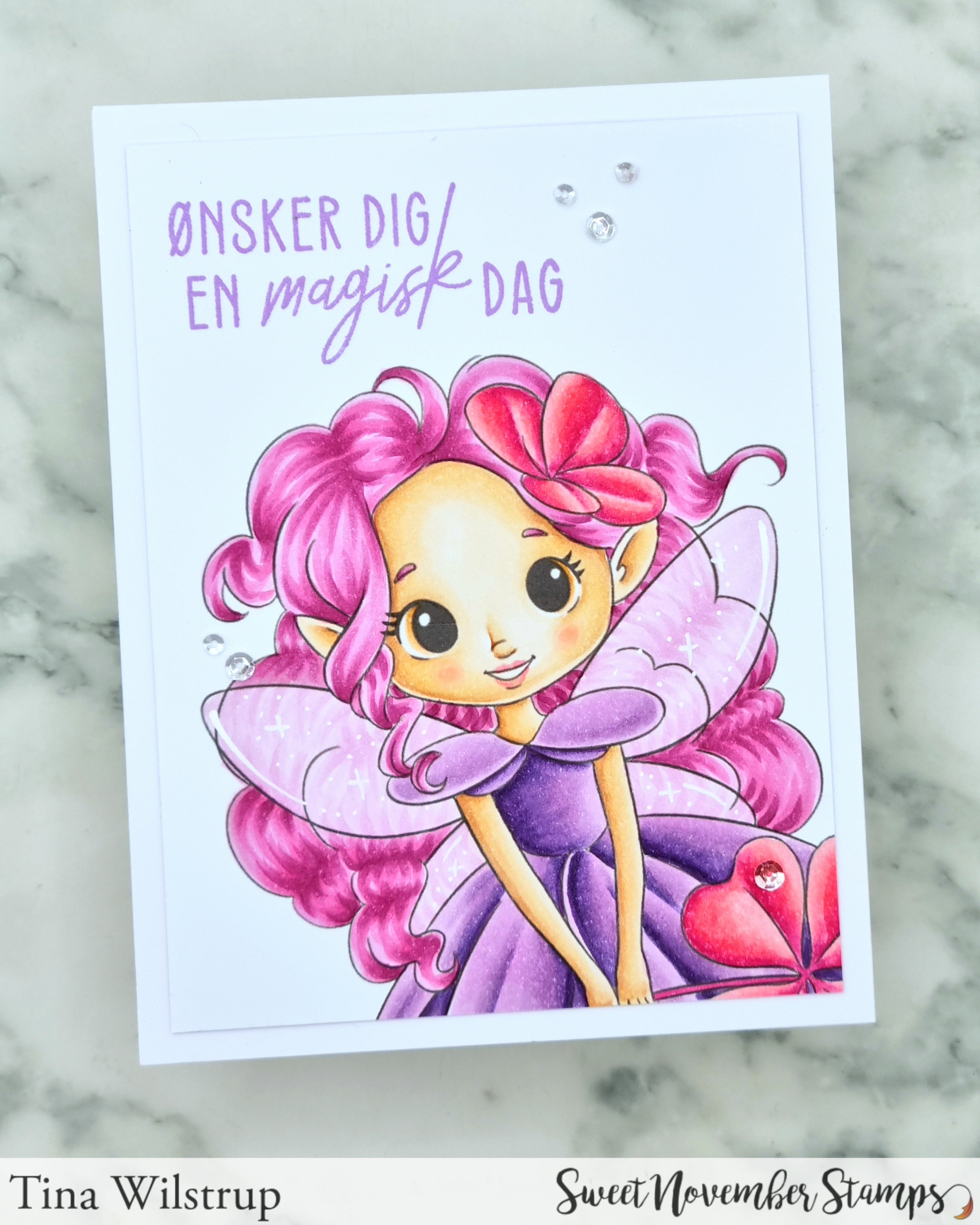 Digital Stamp - Magpie Cloverwood