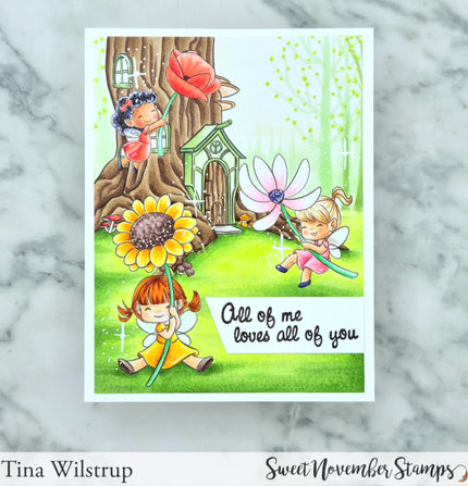 Digital Stamp - Fairwee Petal Party: Dotty