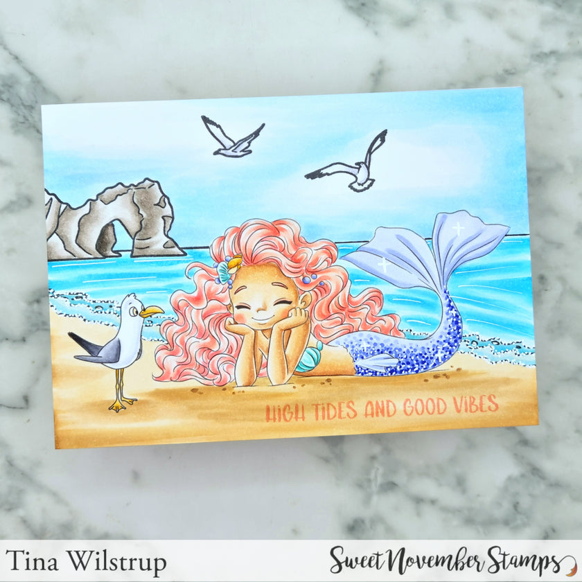 Digital Stamp - Tidewater Tails: Lunaria