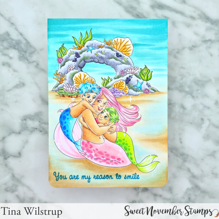 Digital Stamp - Mermazing Boy Mom