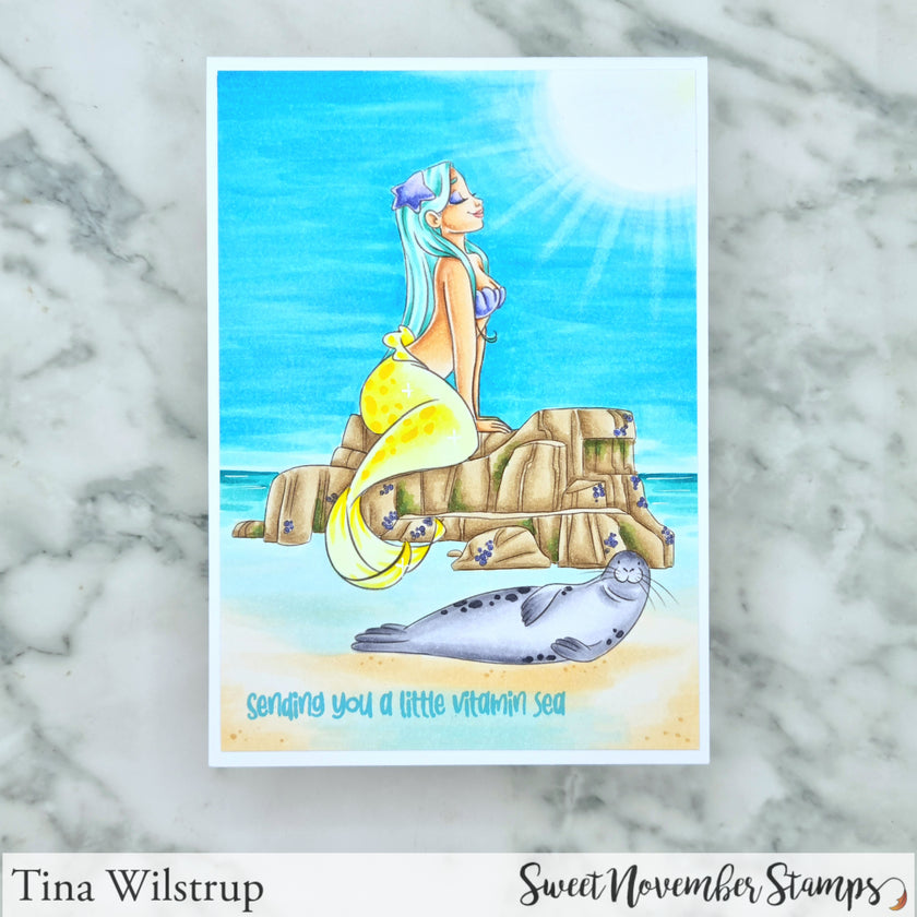Digital Stamp - MerMay Progression Challenge 2026: Sunning Rock