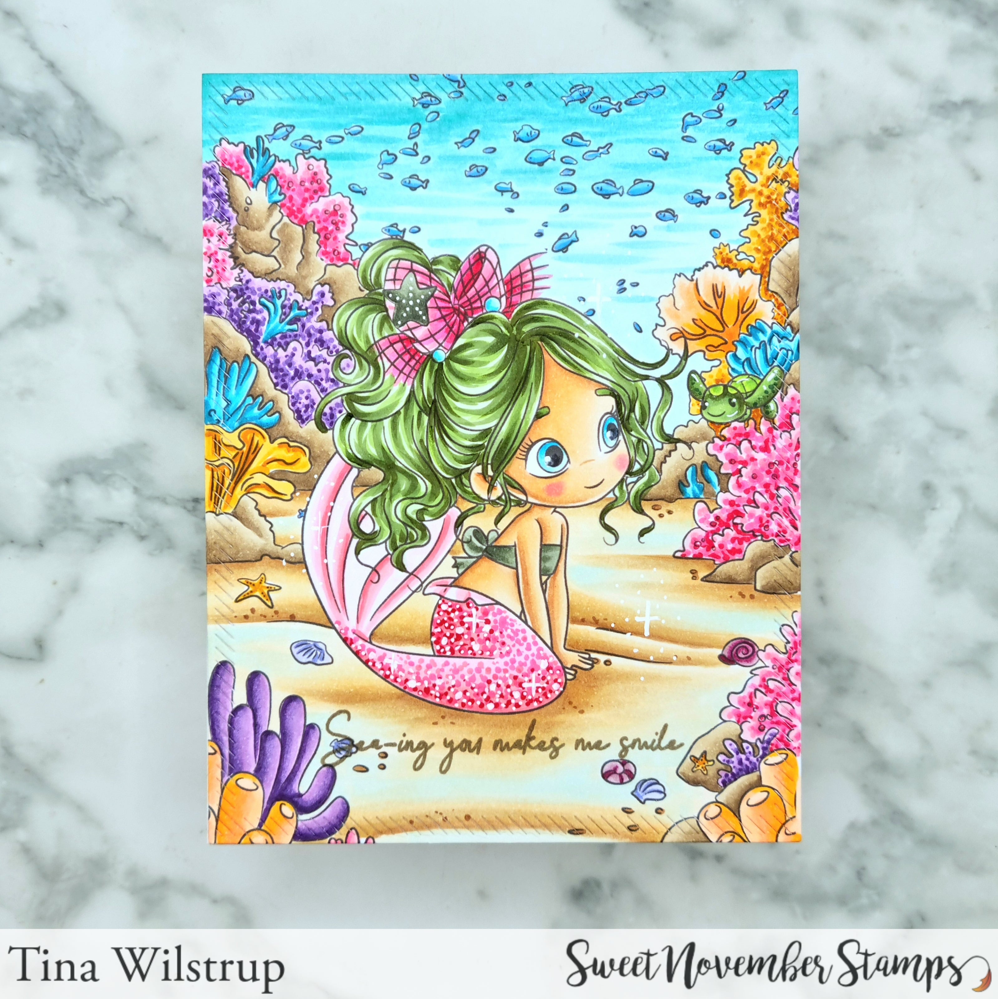 Clear Stamp Set - Mermaid Throne
