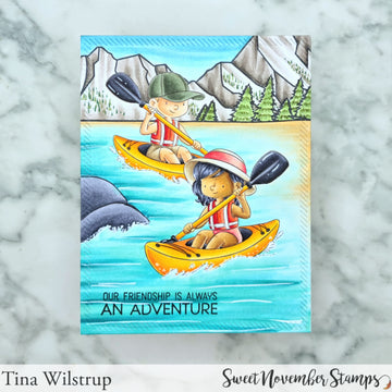 Digital Stamp - Summer On The Go: Kayakers
