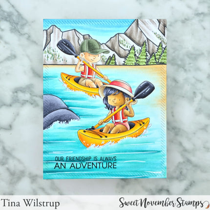 Digital Stamp - Summer On The Go: Kayakers