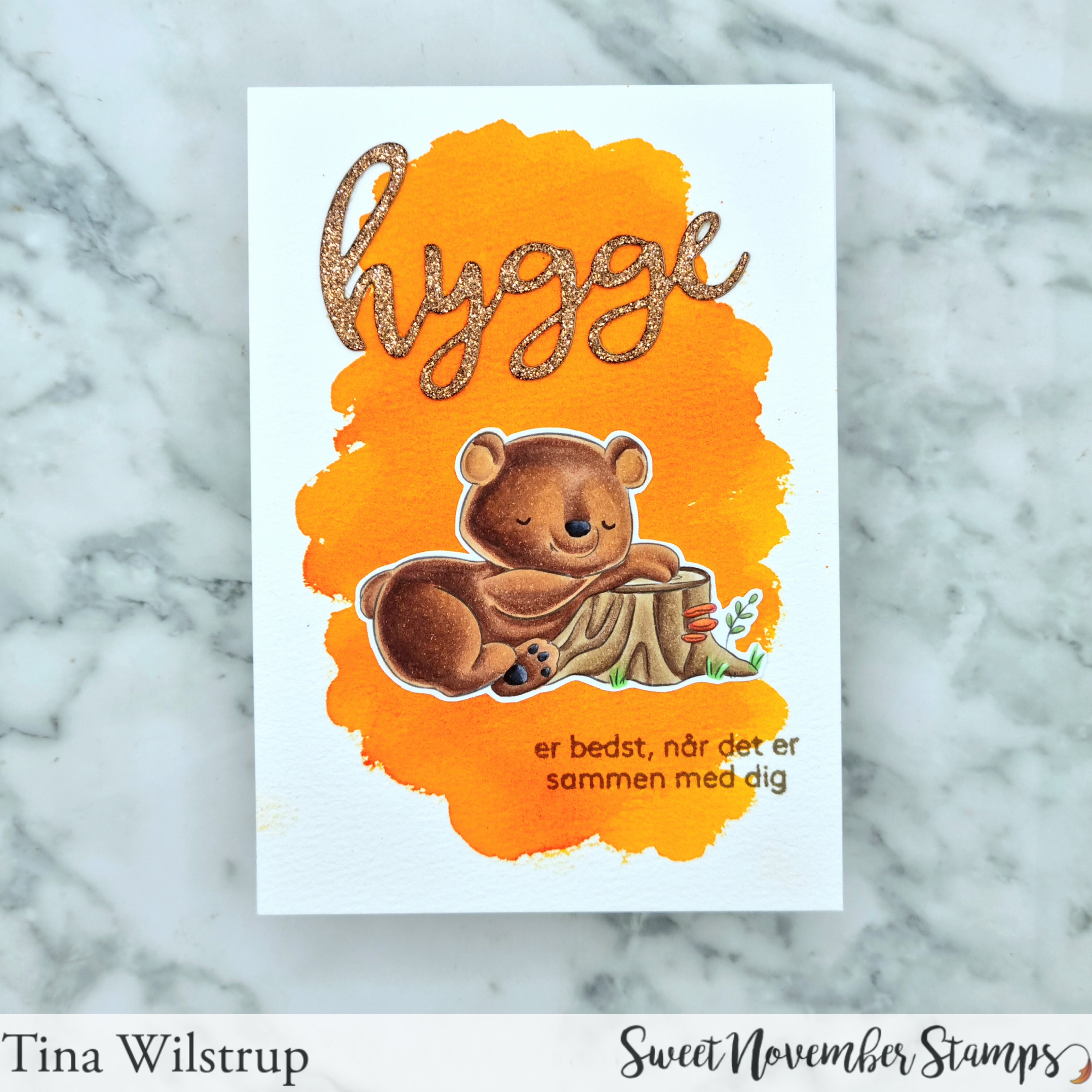 Digital Stamp - Fall Woodland: Skunk, Rabbit and Bear
