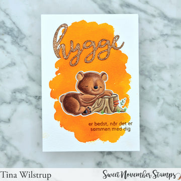 Digital Stamp - Fall Woodland: Skunk, Rabbit and Bear