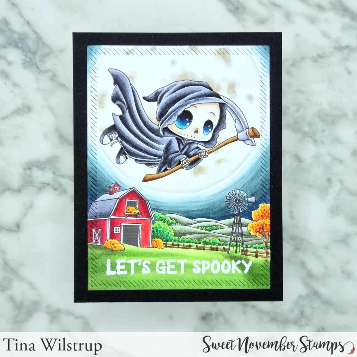 Clear Stamp Set - Lil Grimmy Flying