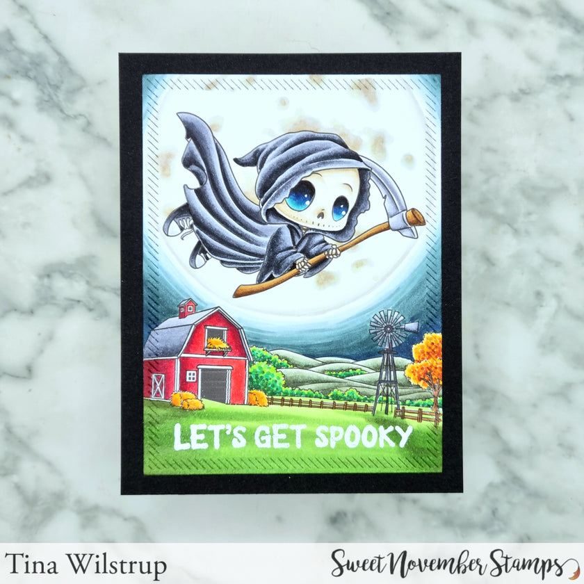 Clear Stamp Set - Lil Grimmy Flying