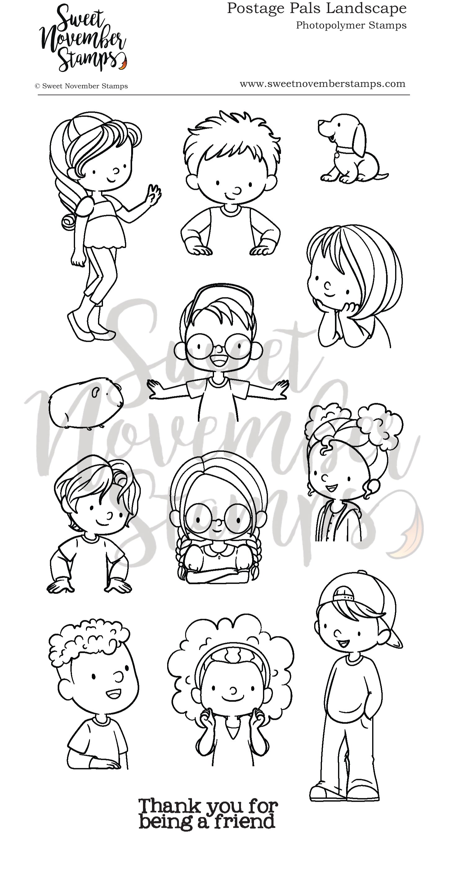 Clear Stamp Set - Postage Pals: Landscape