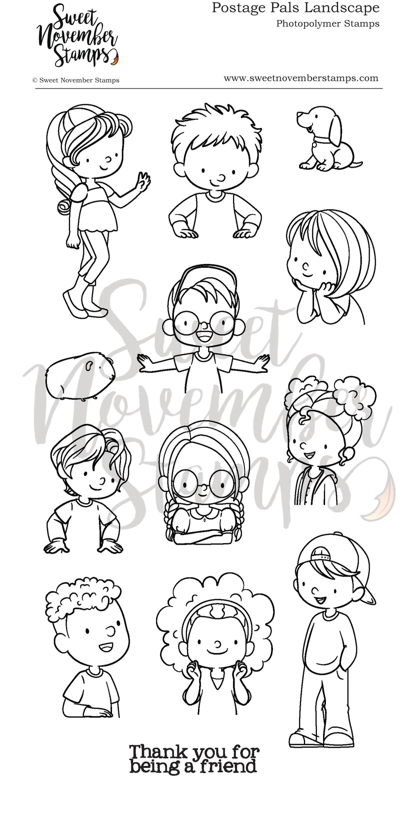 Clear Stamp Set - Postage Pals: Landscape