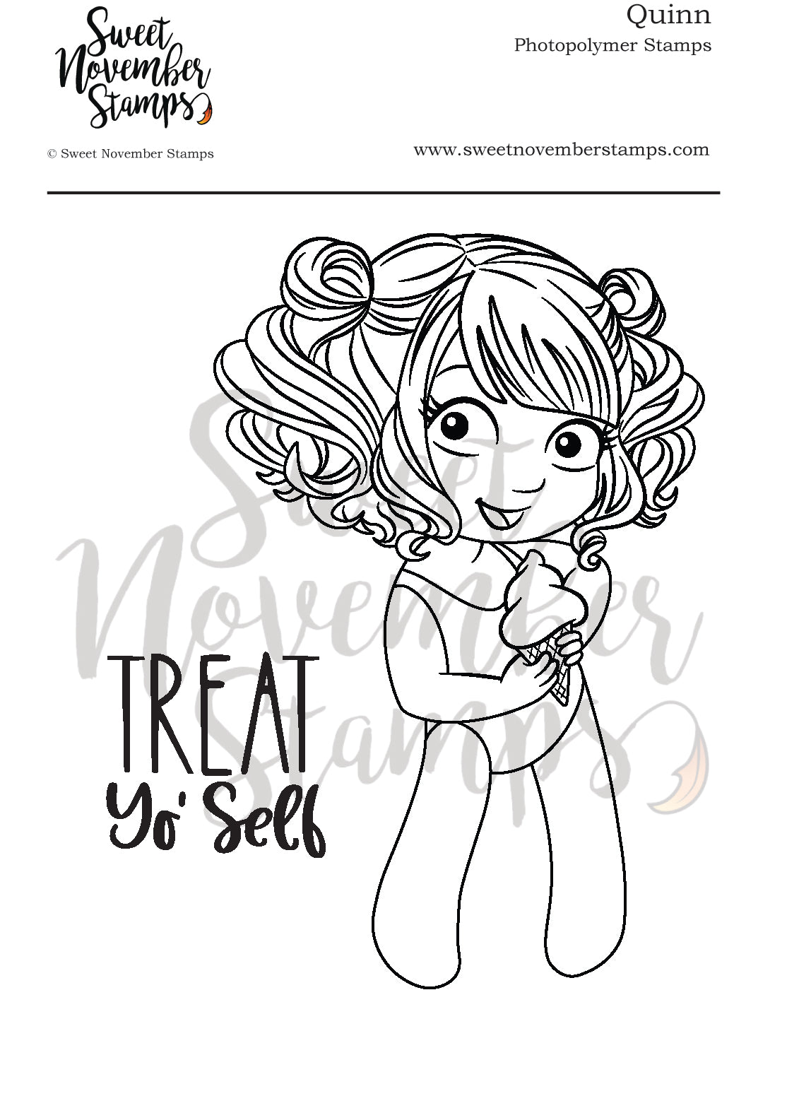 Clear Stamp Set - Quinn 3x4