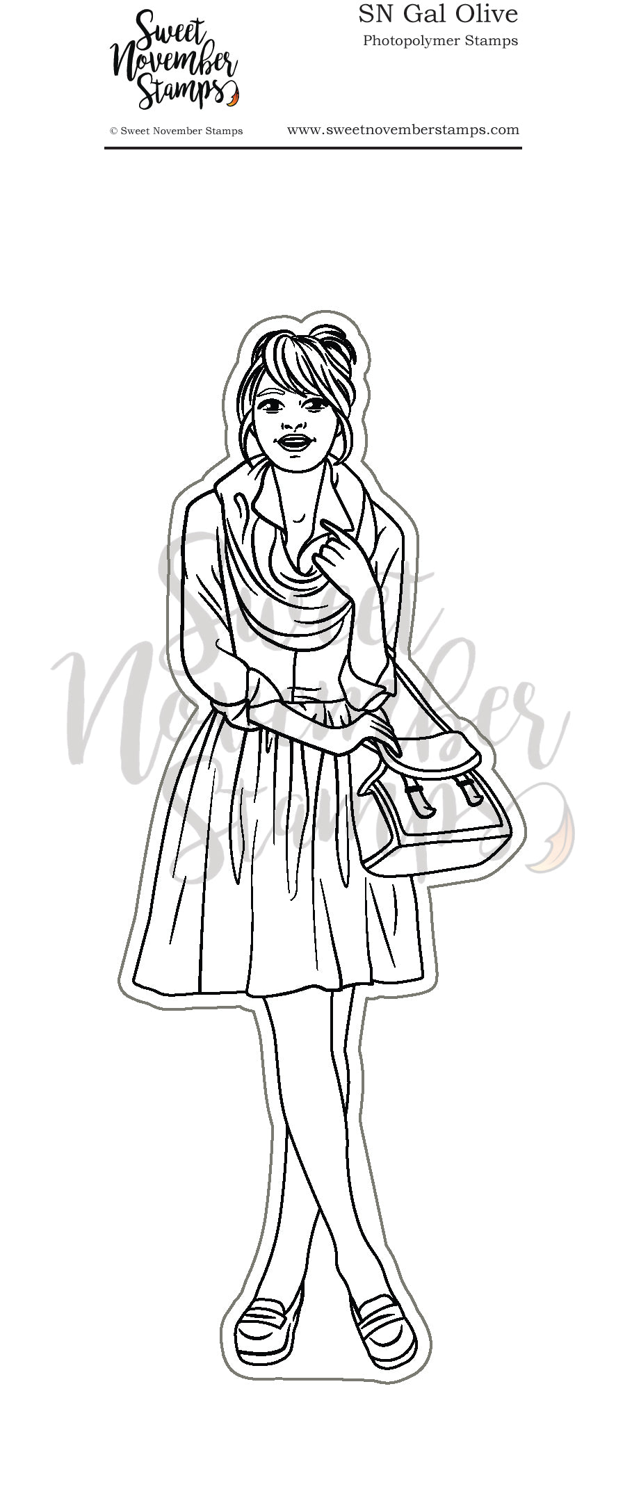 Clear Stamp Set - SN Gal Olive