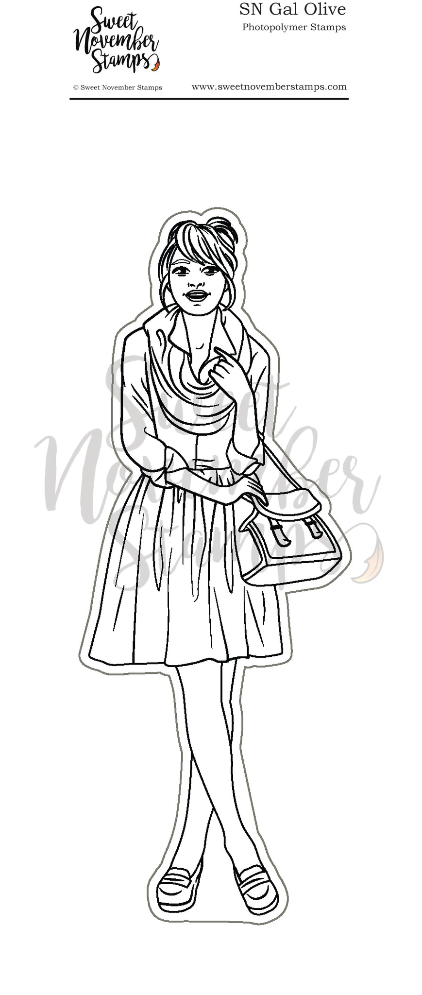 Clear Stamp Set SN Gal Olive Sweet November Stamps clear-stamp-set-sn-gal-olive-sweet-november-stamps