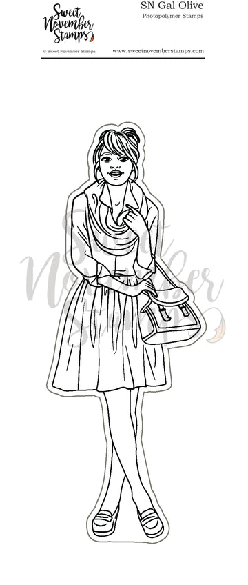 Clear Stamp Set - SN Gal Olive