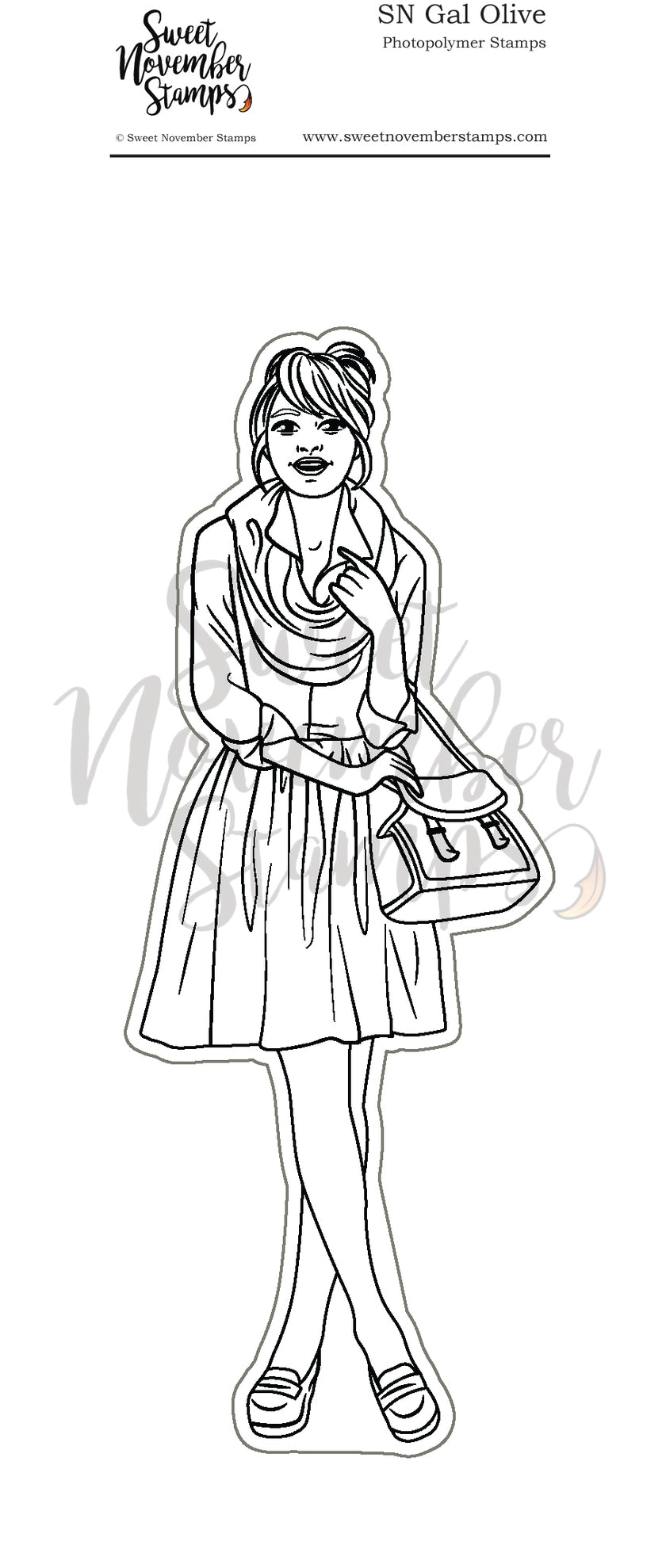 Clear Stamp Set - SN Gal Olive