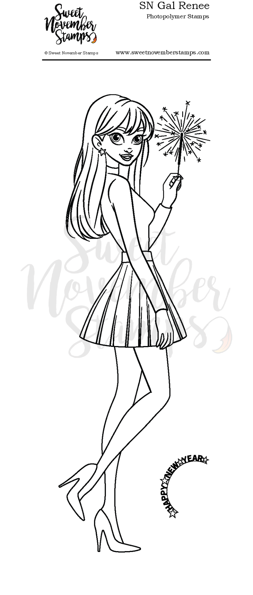 Clear Stamp Set - SN Gal Renee