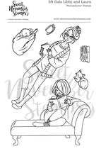 Load image into Gallery viewer, Clear Stamp Set - SN Gals: Libby and Laura
