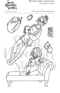 Clear Stamp Set - SN Gals: Libby and Laura