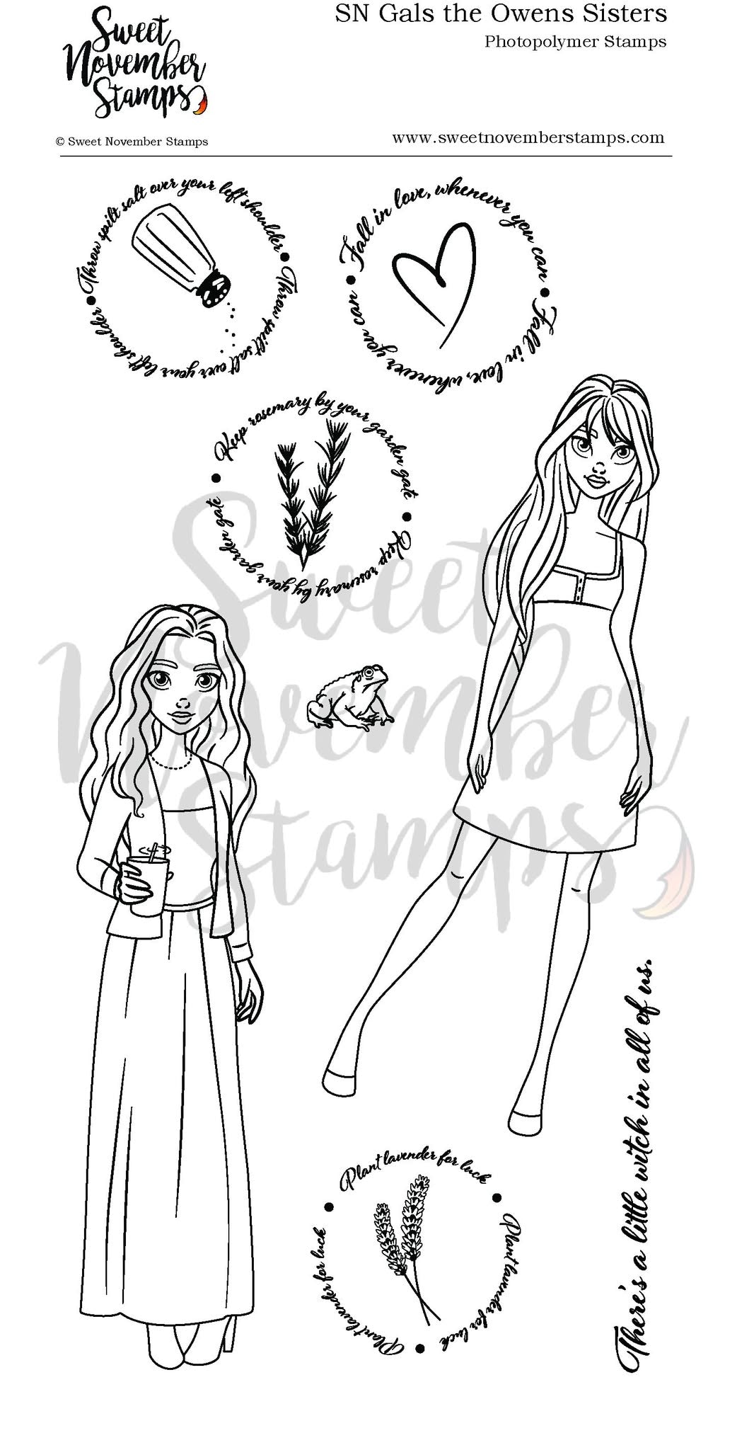 Clear Stamp Set - SN Gals: The Owens Sisters
