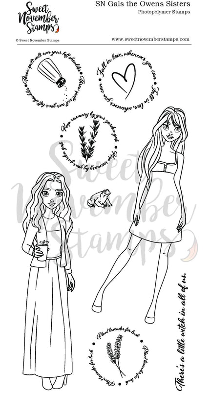 Clear Stamp Set - SN Gals: The Owens Sisters