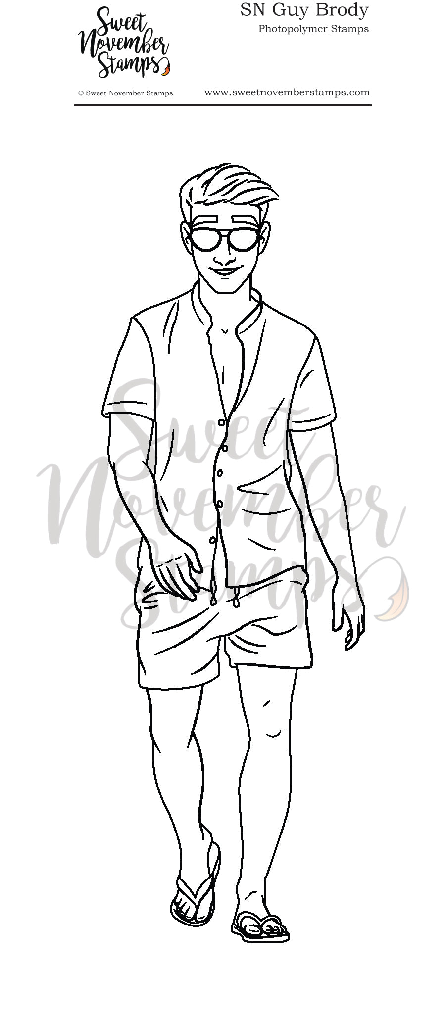 Clear Stamp Set - SN Guy: Brody