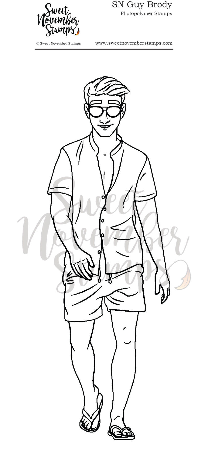 Clear Stamp Set - SN Guy: Brody