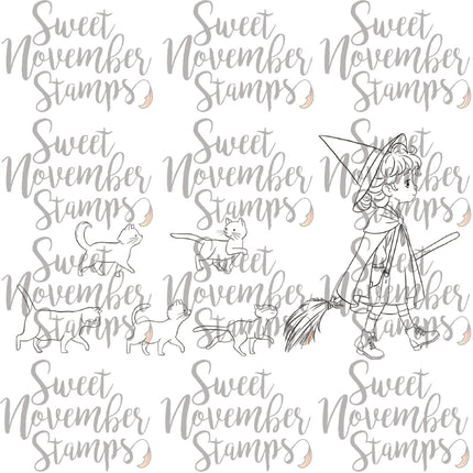 Digital Stamp - A Halloween Stroll
