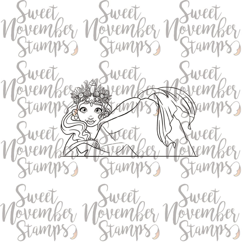 Digital Stamp - Sea Queens: Azure