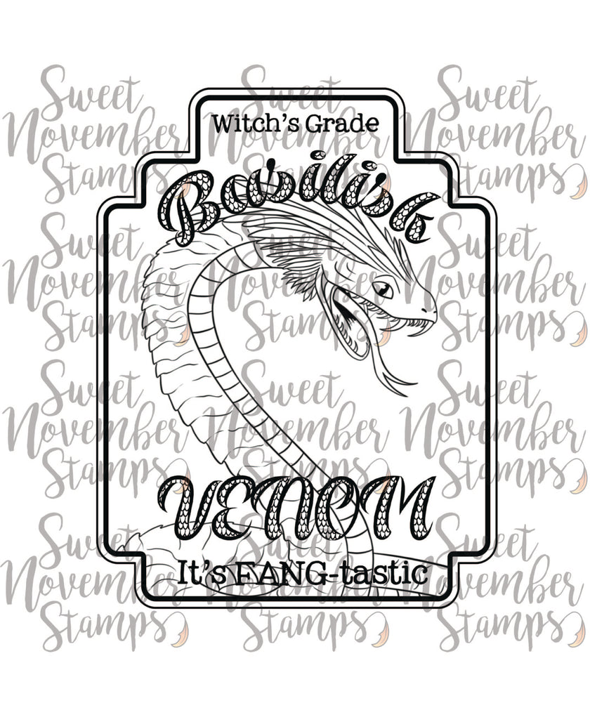 Digital Stamp - Potion Label Bundle: Basilisk Venom