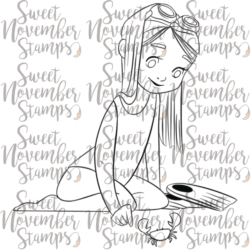 Digital Stamp - Beach Day