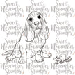 Digital Stamp - Dog Park 3: Bentley the Basset Hound