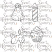 Digital Stamp - Birthday Cookies: Set #1