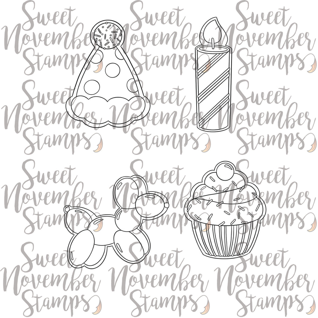 Digital Stamp - Birthday Cookies: Set #1