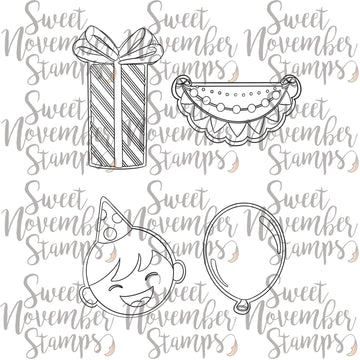 Digital Stamp - Birthday Cookies: Set #2