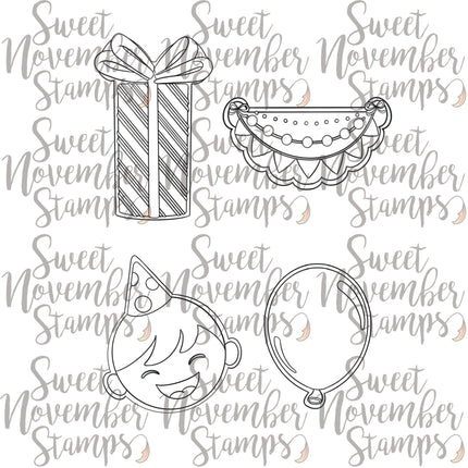 Digital Stamp - Birthday Cookies: Set #2