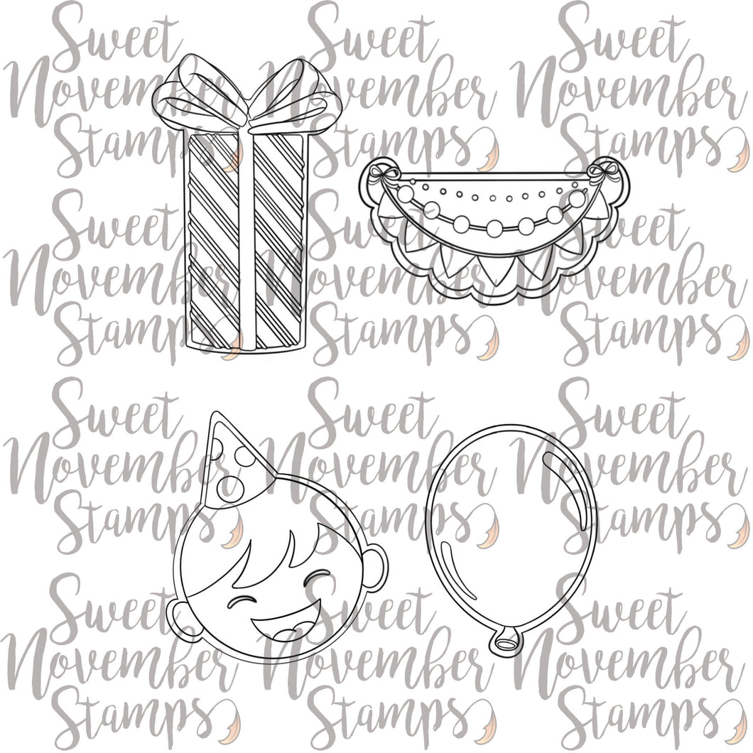 Digital Stamp - Birthday Cookies: Set #2