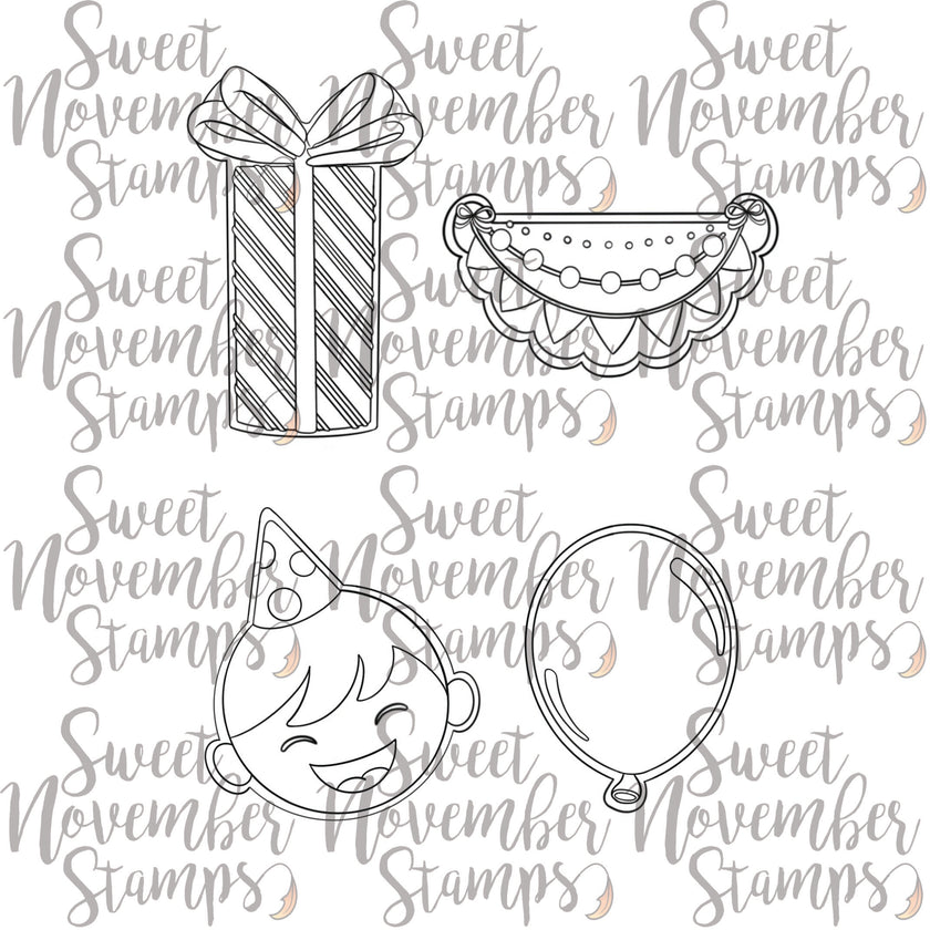 Digital Stamp - Birthday Cookies: Set #2