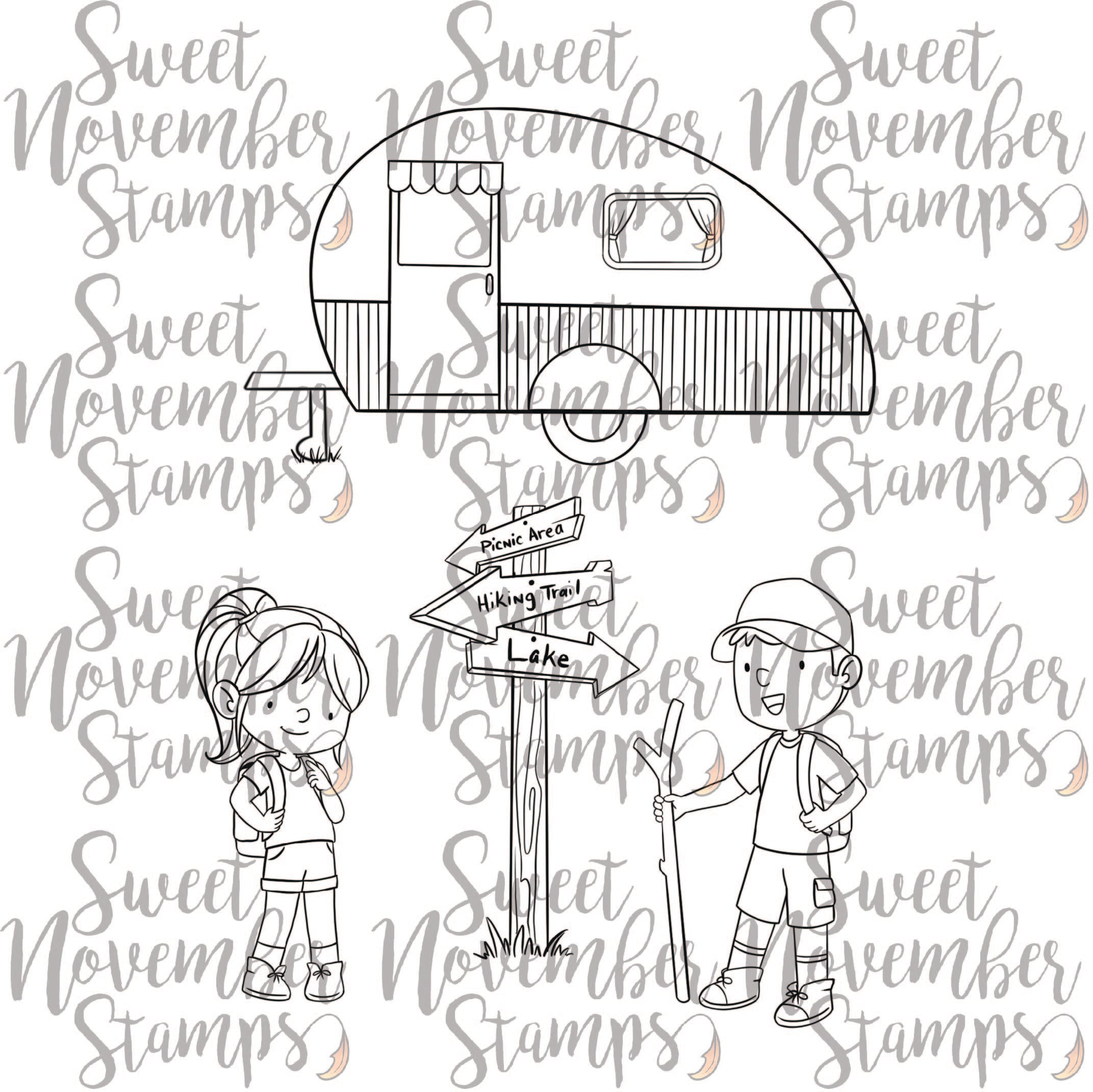 Digital Stamp - Camper Life: The Teens