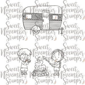 Digital Stamp - Camper Life: The Kiddos