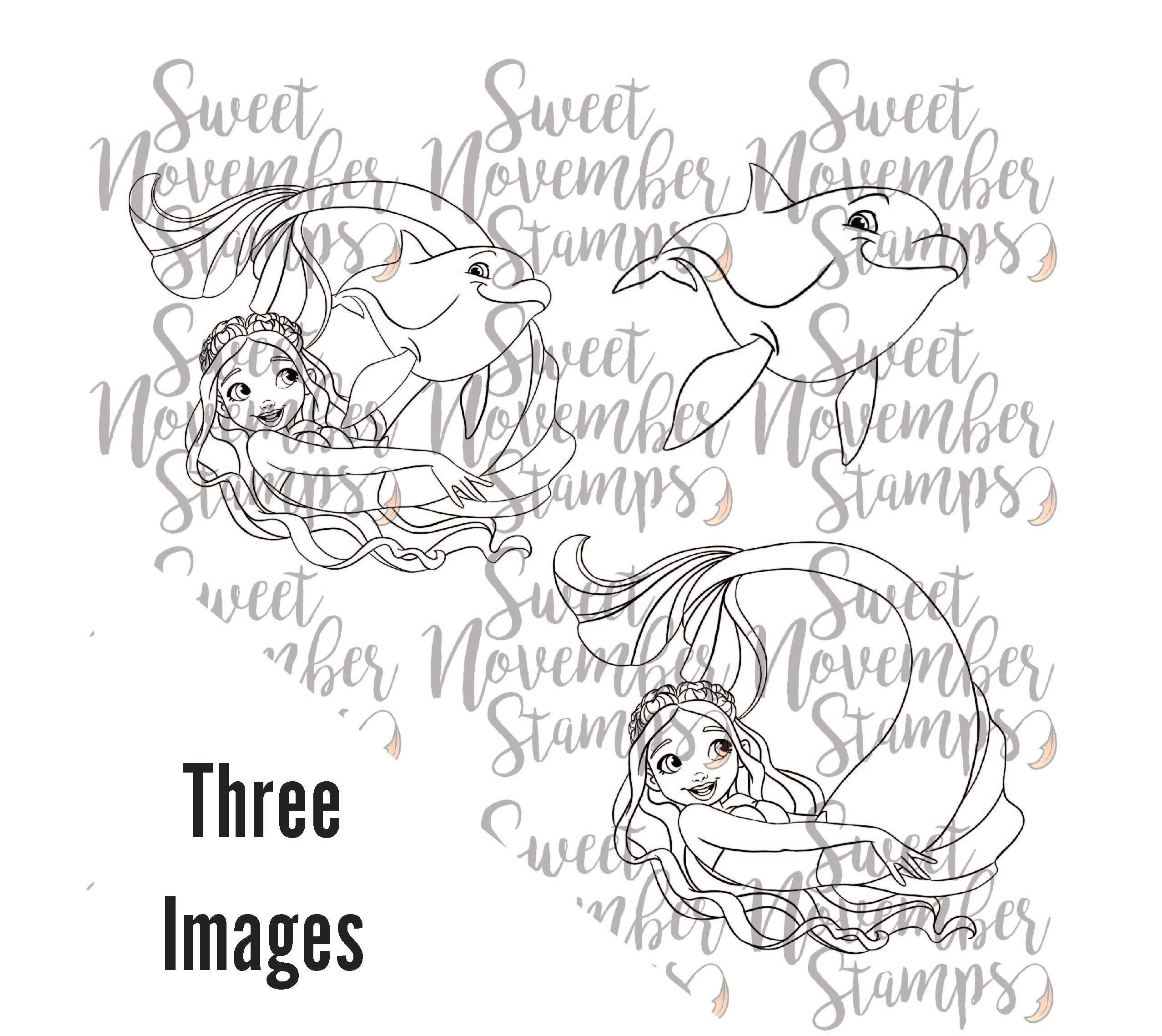 Digital Stamp - Mermazing Friends: Cari and Neo